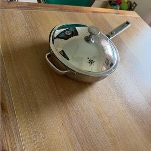 Our Place Stainless Steel Sauté Pan with Lid - Silver